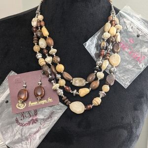 NIB Premier Designs Sundance Necklace/Sarasota Earrings